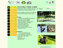 Tablet Screenshot of ecconotreecare.com